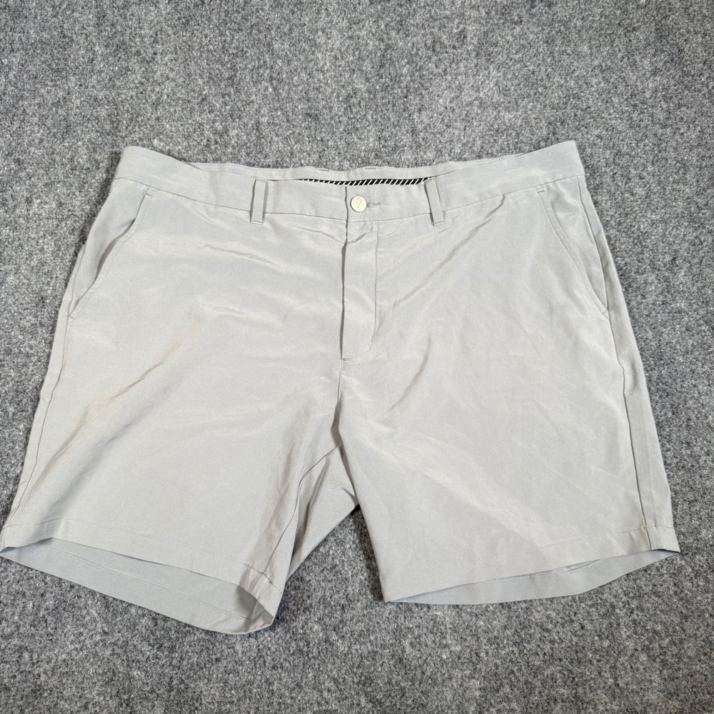 Primo Golf Shorts Mens 40 Gray 7 Inch Inseam Performance Flat Front Casual